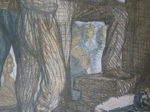 George Clausen Colour Lithograph Reconstruction of Belgium