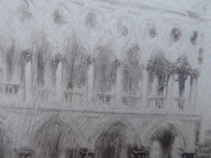 Walcot St Mark's Square Venice Etching Signed