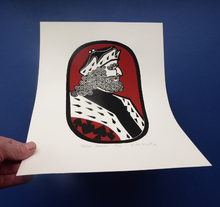 Load image into Gallery viewer, SCOTTISH ART. 1975 Original Willie Rodger Linocut on paper. Historical Figures: Malcolm Canmore. SIGNED in pencil
