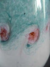 Load image into Gallery viewer, Scottish VASART Art Glass Vase. Etched signature to base; Vintage 1950s
