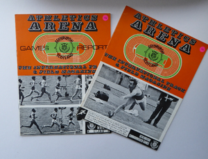ATHLETICS Arena. Two Official Report of the Commonwealth Games. EDINBURGH 1970. VERY Rare Publications. Soft Cover
