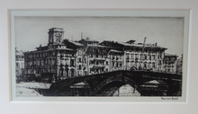 Load image into Gallery viewer, Francis Dodd Etching Ponte di Mezzo Pisa 1915
