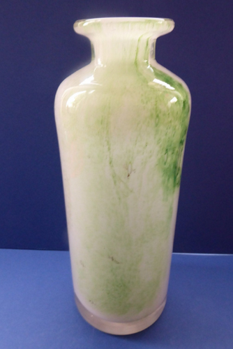  Scandinavian LARGE 1970s Studio Glass Vase. PLUS NORWAY; Designed by Benny Motzfeldt 