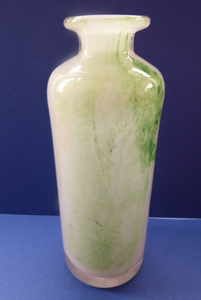  Scandinavian LARGE 1970s Studio Glass Vase. PLUS NORWAY; Designed by Benny Motzfeldt 