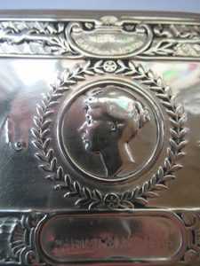 Original WWI Brass Princess Mary Christmas Tin