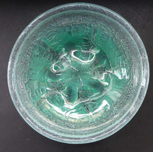 Load image into Gallery viewer, Art Deco WMF IKORA Very LARGE 1930s Crackle Glass Shallow Bowl by Karl Wiedmann, Germany
