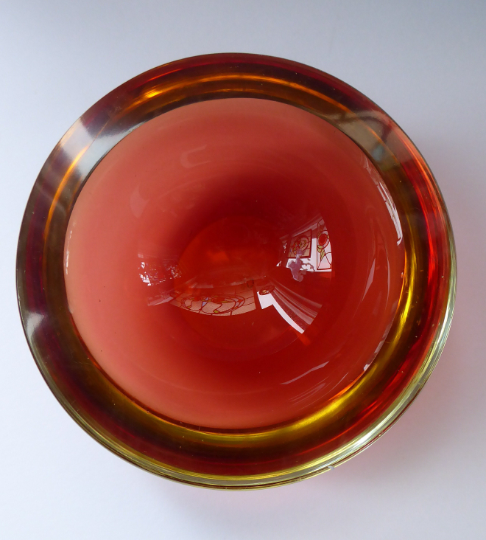 Iconic Edinburgh Sommerso Glass Bowl