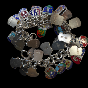 Silver online enamel charms