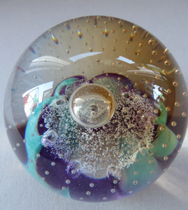 Scottish Caithness Glass Paperweight 1994 Overseer Margaret Thomson