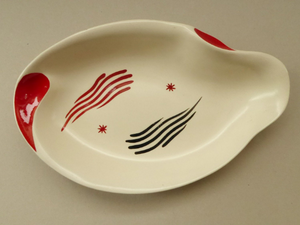 1950s Atomic Festival of Britain Style Burleigh Plate