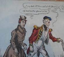 Load image into Gallery viewer, GEORGIAN PRINT. Satirical Print 1829 by William Heath. Entitled &quot;Take care of your pockets - a hint for the orthodox&quot;
