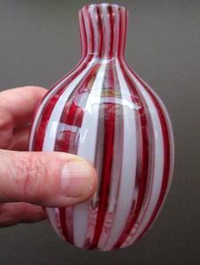 Fratelli Toso A Canne Miniature Glass Vase 1950s