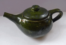 Load image into Gallery viewer, Vintage STUDIO POTTERY Stoneware Teapot. Attractive and Sturdy Pot with Japanese Inspired Decorations
