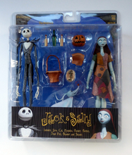 Load image into Gallery viewer, Tim Burton&#39;s Night Before Christmas . Jack and Sally Figures
