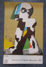 Load image into Gallery viewer, ORIGINAL Vintage Poster for the Olympic Games Held in Munich 1972 Artist: HORST ANTES
