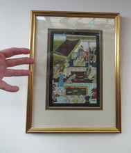 Load image into Gallery viewer, Original Vintage Indian Miniature Watercolour Painting on Silk

