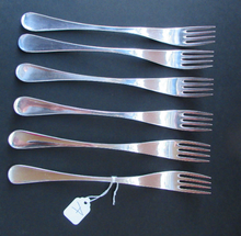 Load image into Gallery viewer, 1960s Robert Welch Alveston Silver Plate Forks
