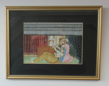 Load image into Gallery viewer, Original Vintage Indian Miniature Watercolour Painting
