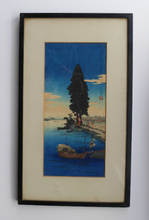 Load image into Gallery viewer, 1930s SHIN HANGA Japanese Print. Water God at Katsushik by Hiroaki Takahashi (1871-1945)
