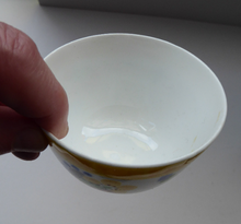 Load image into Gallery viewer, SCOTTISH POTTERY. Sweet Little 1920s BOUGH Ceramic Miniature Bowl or Sugar Bowl. Pretty Hand Painted Floral Design
