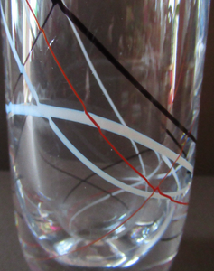 Vicke Lindstrand for Kosta Glass 1950s Vase Signed