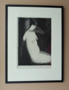 1959 Limited Edition Pencil Signed Etching. Oriental Nude 