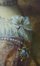 Load image into Gallery viewer, Swedish Art Watercolour Egron Sillif Lundgren 19th Century Lady Dressed for a Masked Ball
