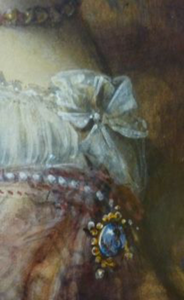 Swedish Art Watercolour Egron Sillif Lundgren 19th Century Lady Dressed for a Masked Ball