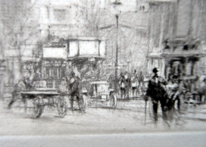 Walcot Westminster Abbey Parliament Square Etching Signed