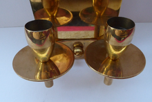 Load image into Gallery viewer, 1960s Danish Dantorp Polished Brass Double Candle Wall Sconce

