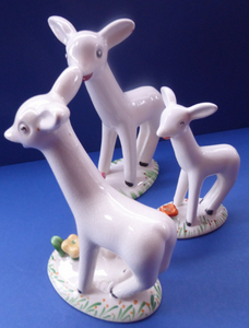 1930s Complete Set of Plichta Midwinter Larry the Lamb Figurines