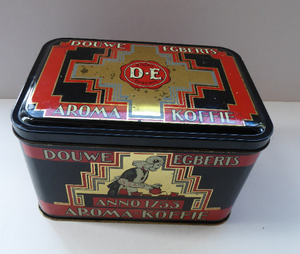 Art Deco Style Douwe Egberts Coffee Tin