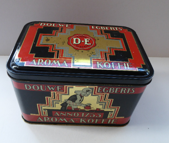 Art Deco Style Douwe Egberts Coffee Tin