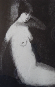 1959 Limited Edition Pencil Signed Etching. Oriental Nude 