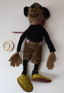RARE Vintage 1930s Deans Miniature Rag Doll MICKEY MOUSE. Good Conditi Iconic Edinburgh