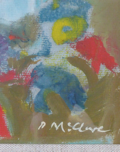 David McClure Still Life Painting of Flowers 1992
