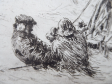 Load image into Gallery viewer, Arthur Briscoe Flooded Decks Drypoint Etching 1931
