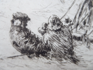 Arthur Briscoe Flooded Decks Drypoint Etching 1931