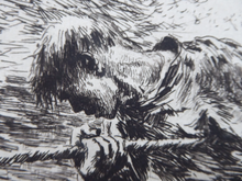 Load image into Gallery viewer, Arthur Briscoe Flooded Decks Drypoint Etching 1931
