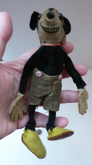1930s Deans Miniature Rag Doll MICKEY MOUSE