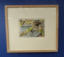 Load image into Gallery viewer, Scottish Art for Sale. Watercolour Painting of a Gentleman in a Carriage by Edward Gage
