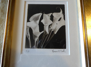 Norman McBeath Signed Photogravure Artists Proof Lilies