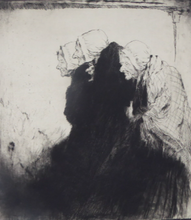Load image into Gallery viewer, Percy Lancaster Etching Drypoint Three Breton Women
