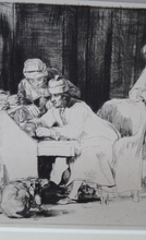 Load image into Gallery viewer, Original Davild Wilkie Etching 1820s The Lost Receipt
