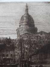 Load image into Gallery viewer, ES Lumsden Low Tide. The Thames Etching Drypoint Signed 1921
