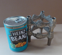 Load image into Gallery viewer, PAIR of Vintage 1970s VARIOMASTER QUIST Stackable German Nickel Plated Candle Holders
