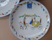 Load image into Gallery viewer, ROYAL COMMEMORATIVE 1937. Rare &amp; Unusual Foley Bone China Trio to Celebrate the Coronation of George VI
