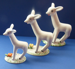 1930s Complete Set of Plichta Midwinter Larry the Lamb Figurines