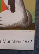 Load image into Gallery viewer, ORIGINAL Vintage Poster for the Olympic Games Held in Munich 1972 Artist: HORST ANTES
