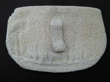 Load image into Gallery viewer, Beautiful Little Vintage FRENCH 1940s / 1950s Beaded Evening Purse; Embellished All Over with Glass Beads
